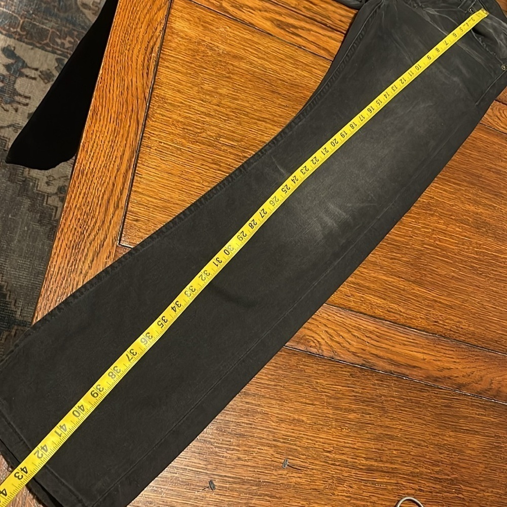 Current/Elliott The Slim Straight Black Denim Jeans Size 29 NWT - Picture 8 of 9